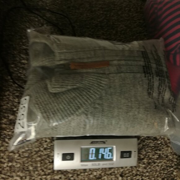 J Crew Sweater 1/4 Zip Merino Wool Gray Suede Elbow Patch Mens Large Slim Fit - Picture 11 of 11